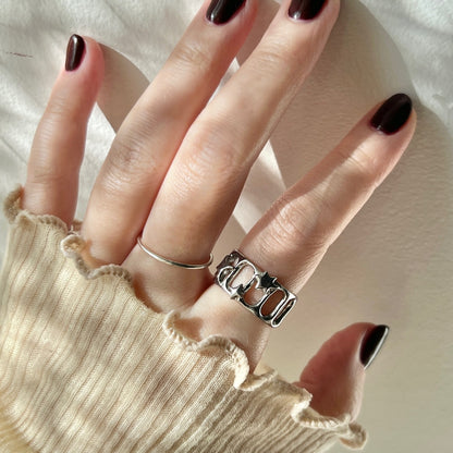 [ lux ring ] ring silver