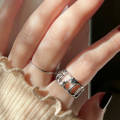 [ lux ring ] ring silver