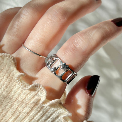 [ lux ring ] ring silver