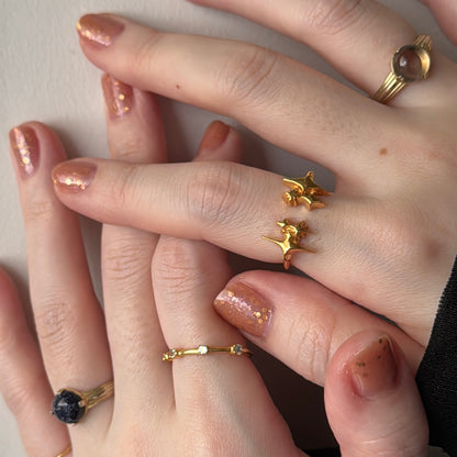 [ gold ] meteor [ free size ]