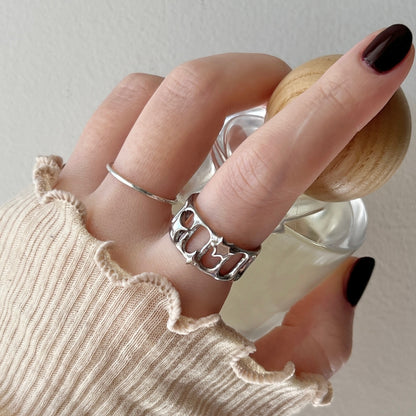 [ lux ring ] ring silver