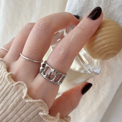 [ lux ring ] ring silver