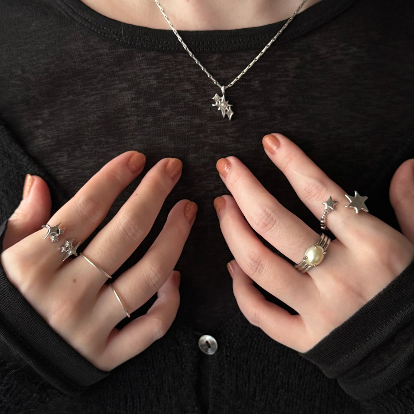 [ silver ] meteor [ free size ]