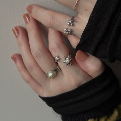 [ silver ] multiple star [ free size ]