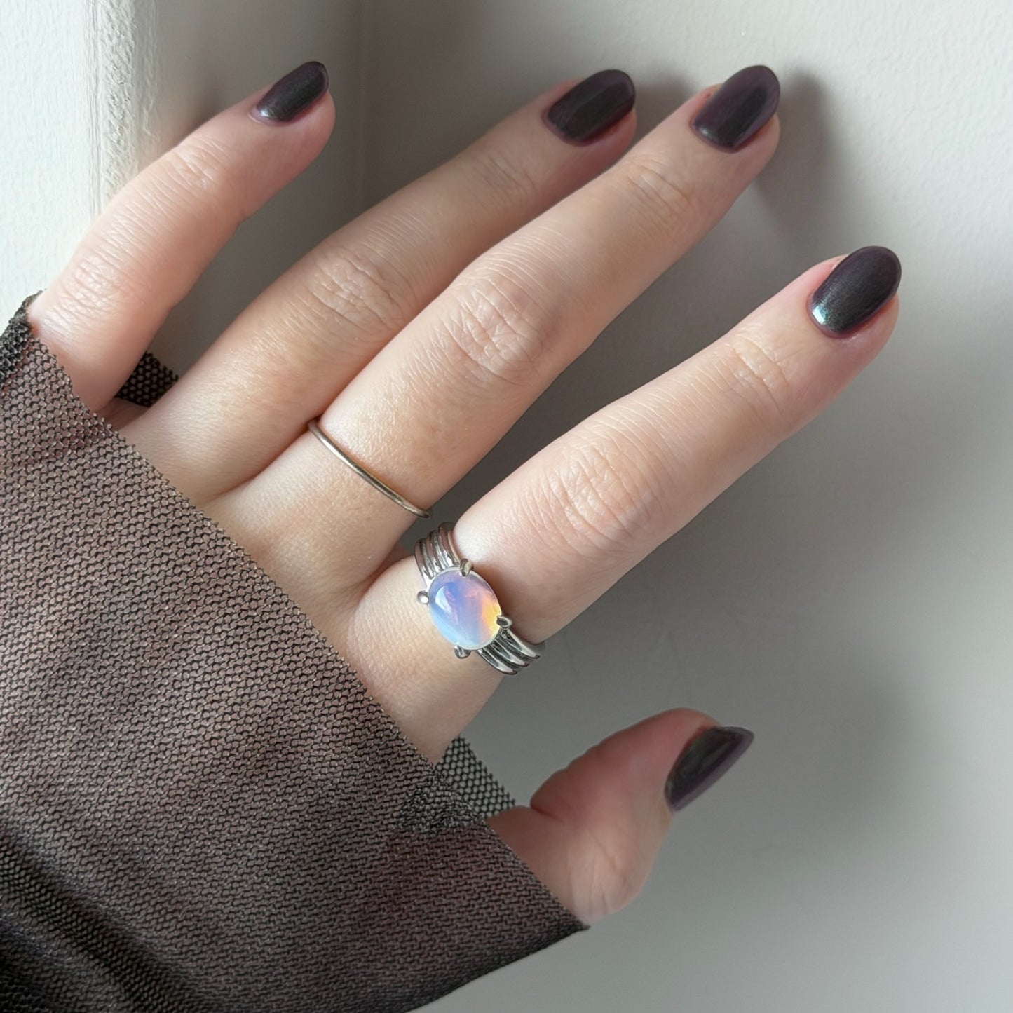 [ vintage purple glass ] trois silver