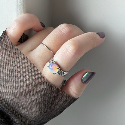 [ vintage purple glass ] trois silver