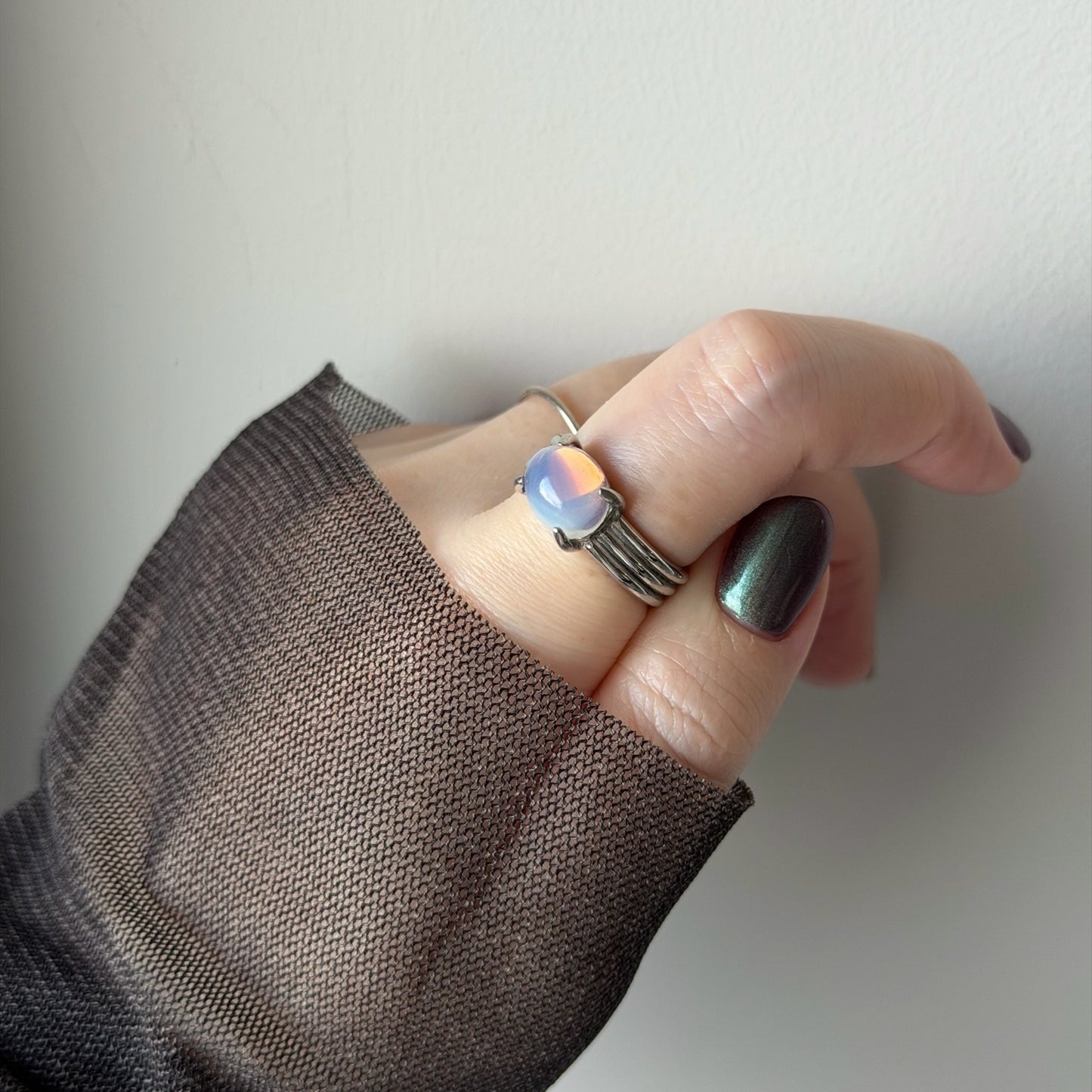 [ vintage purple glass ] trois silver