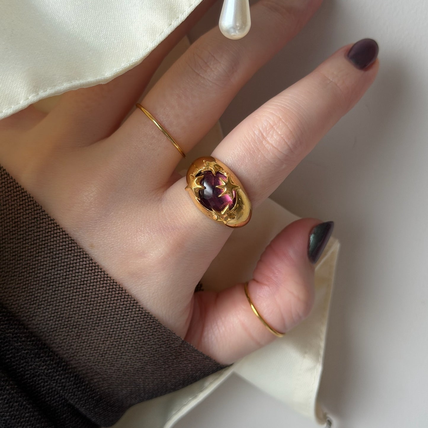 [ wine ] twinkle ring gold