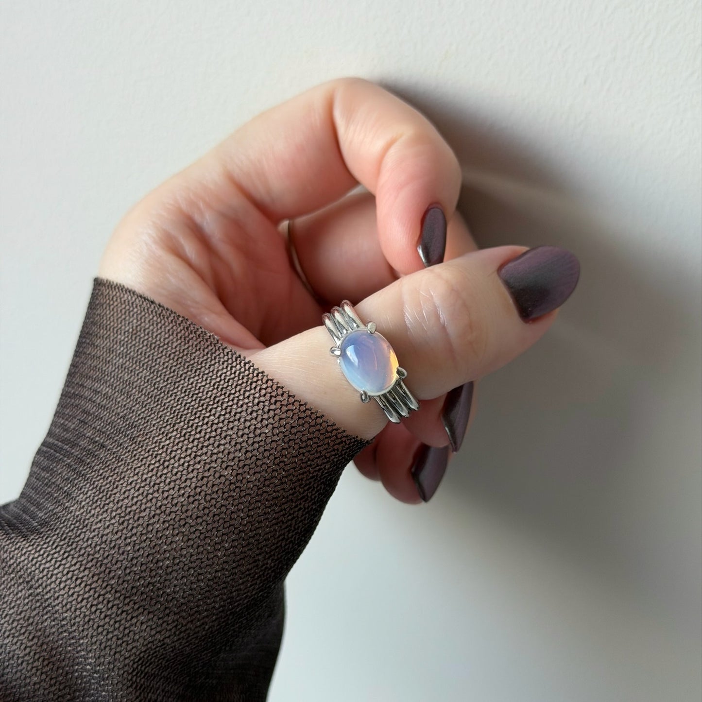 [ vintage purple glass ] trois silver