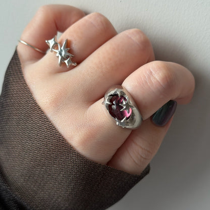 [ wine ] twinkle ring silver
