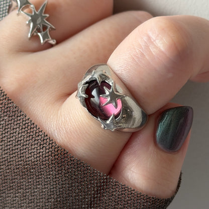 [ wine ] twinkle ring silver