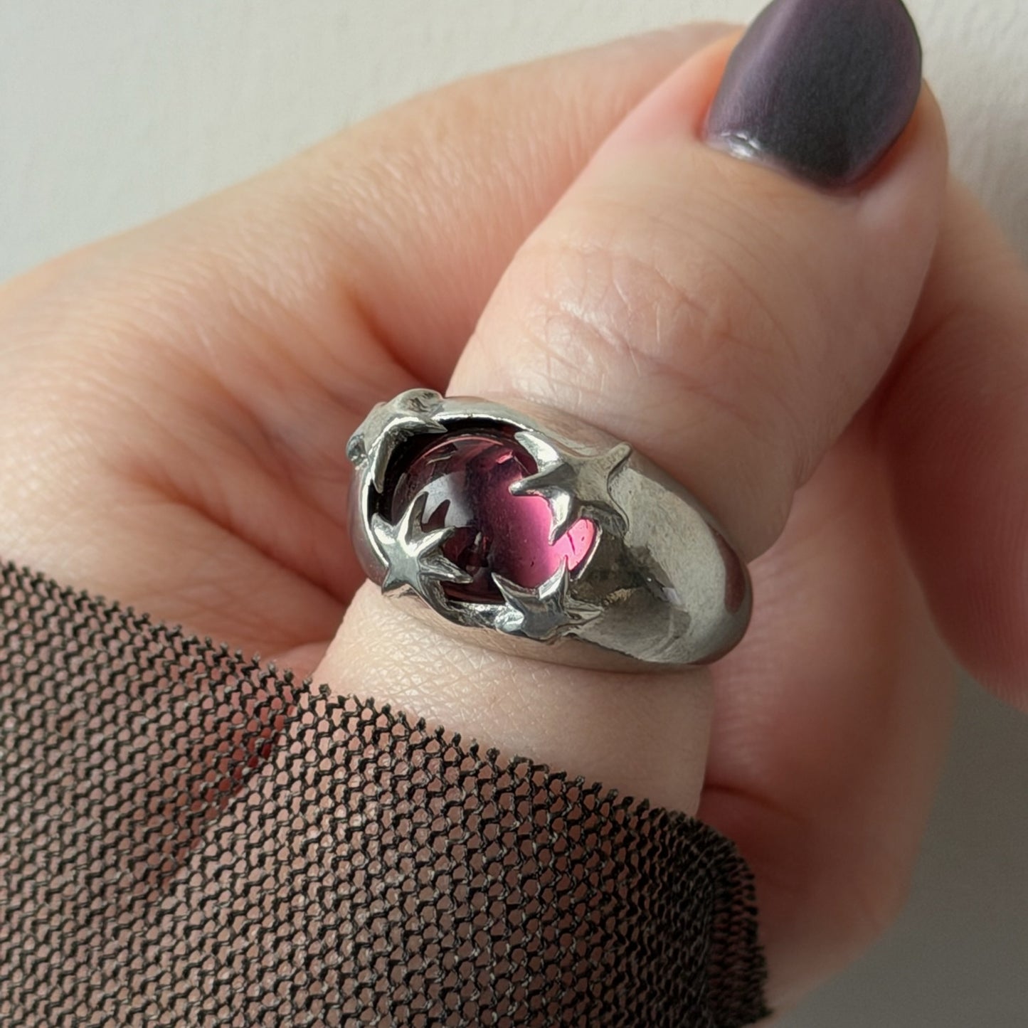 [ wine ] twinkle ring silver