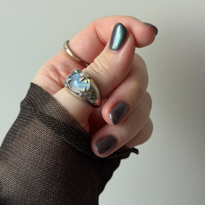 [ dew ] twinkle ring silver