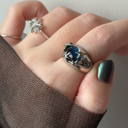 [ apatite ] twinkle ring silver
