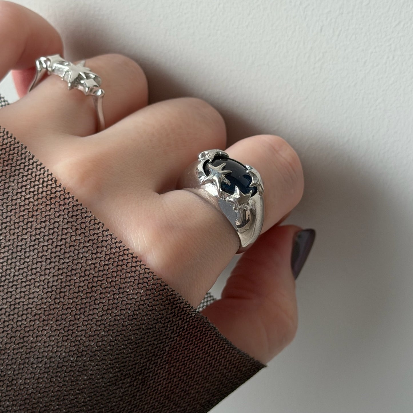 [ apatite ] twinkle ring silver