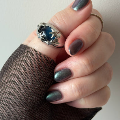 [ apatite ] twinkle ring silver