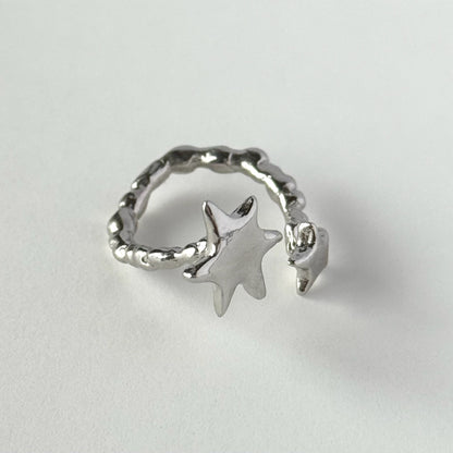 [ silver ] multiple star [ free size ]