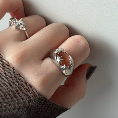 [ blush ] twinkle ring silver