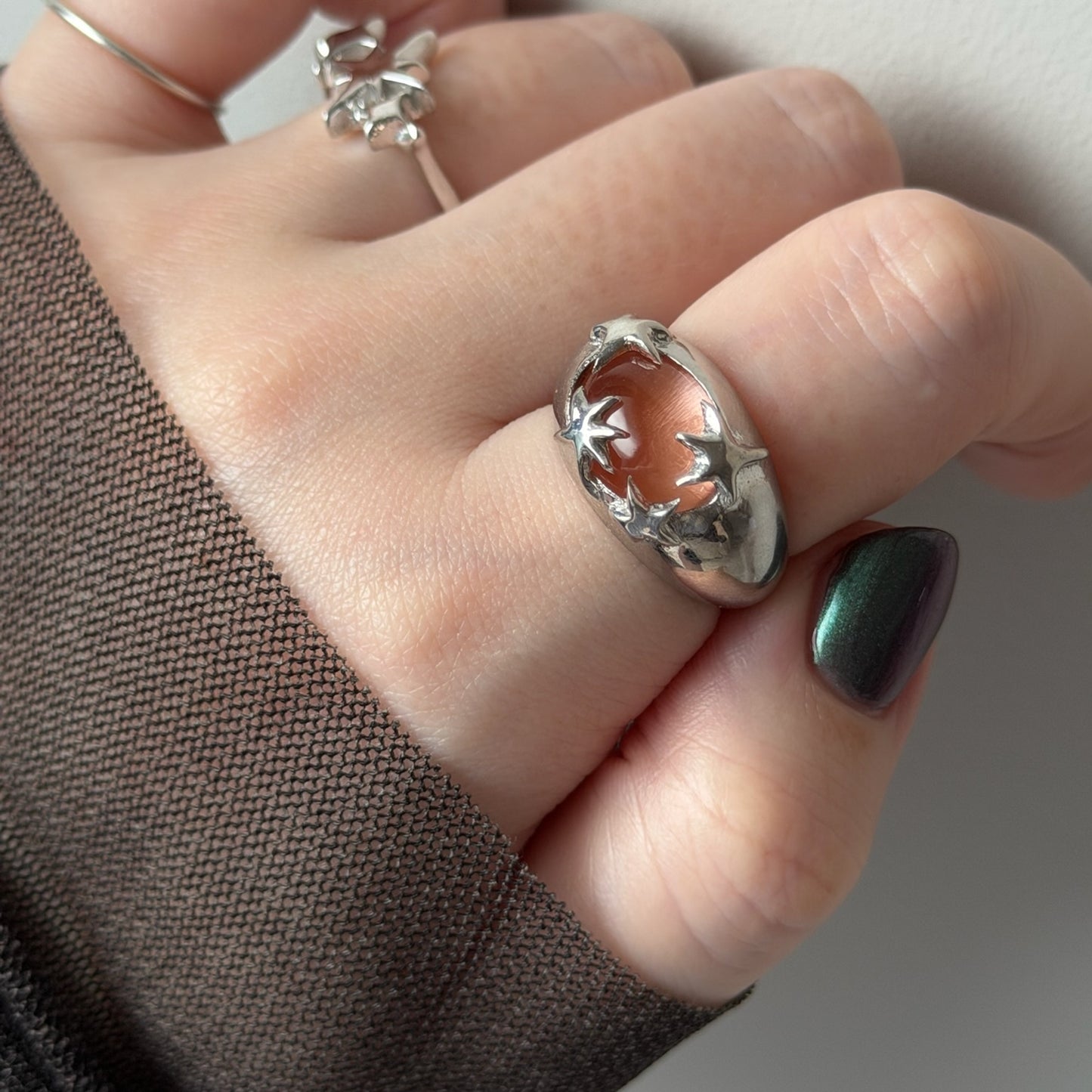 [ blush ] twinkle ring silver