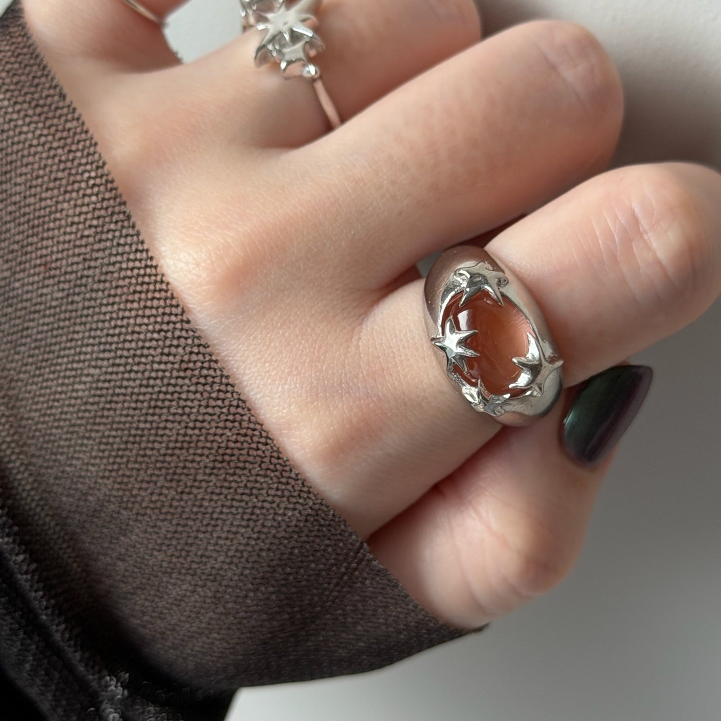 [ blush ] twinkle ring silver