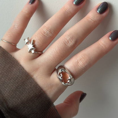 [ blush ] twinkle ring silver