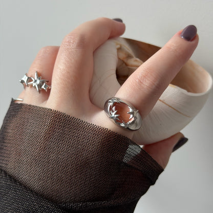[ blush ] twinkle ring silver