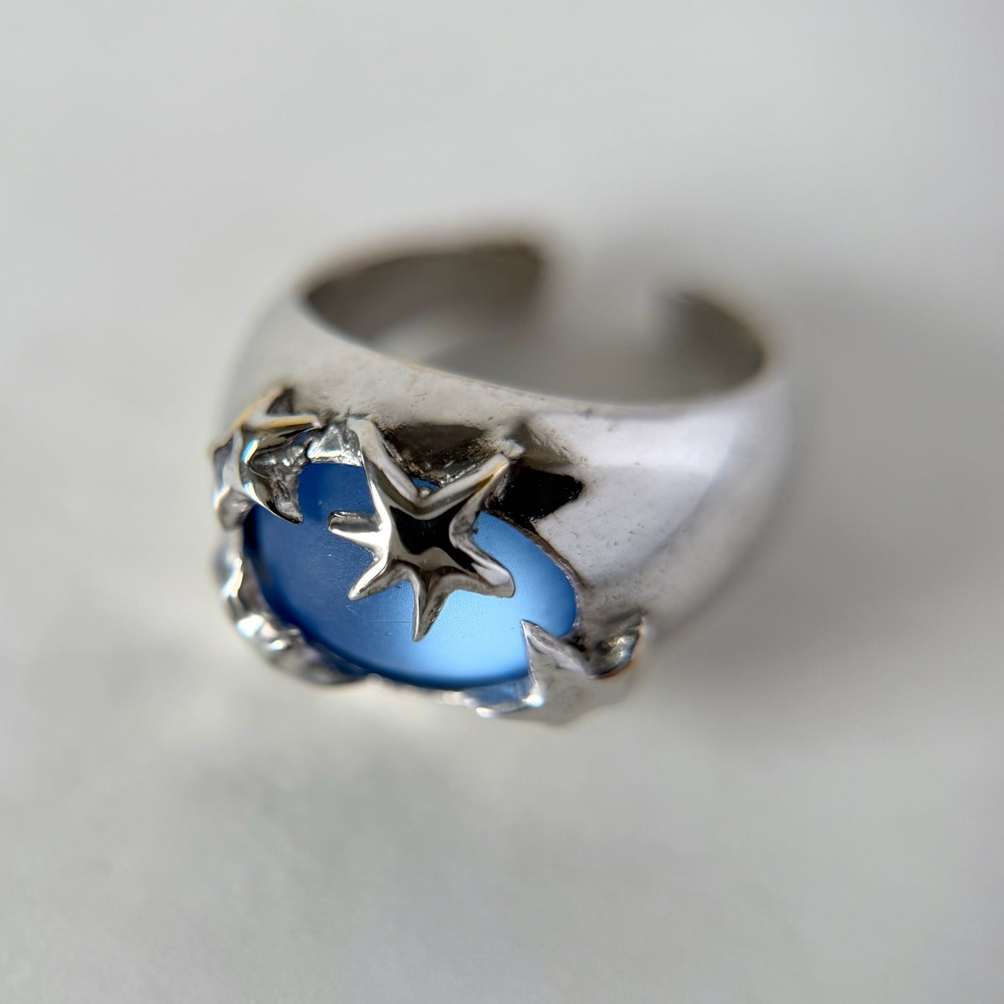 [ sapphire frost ] twinkle ring silver