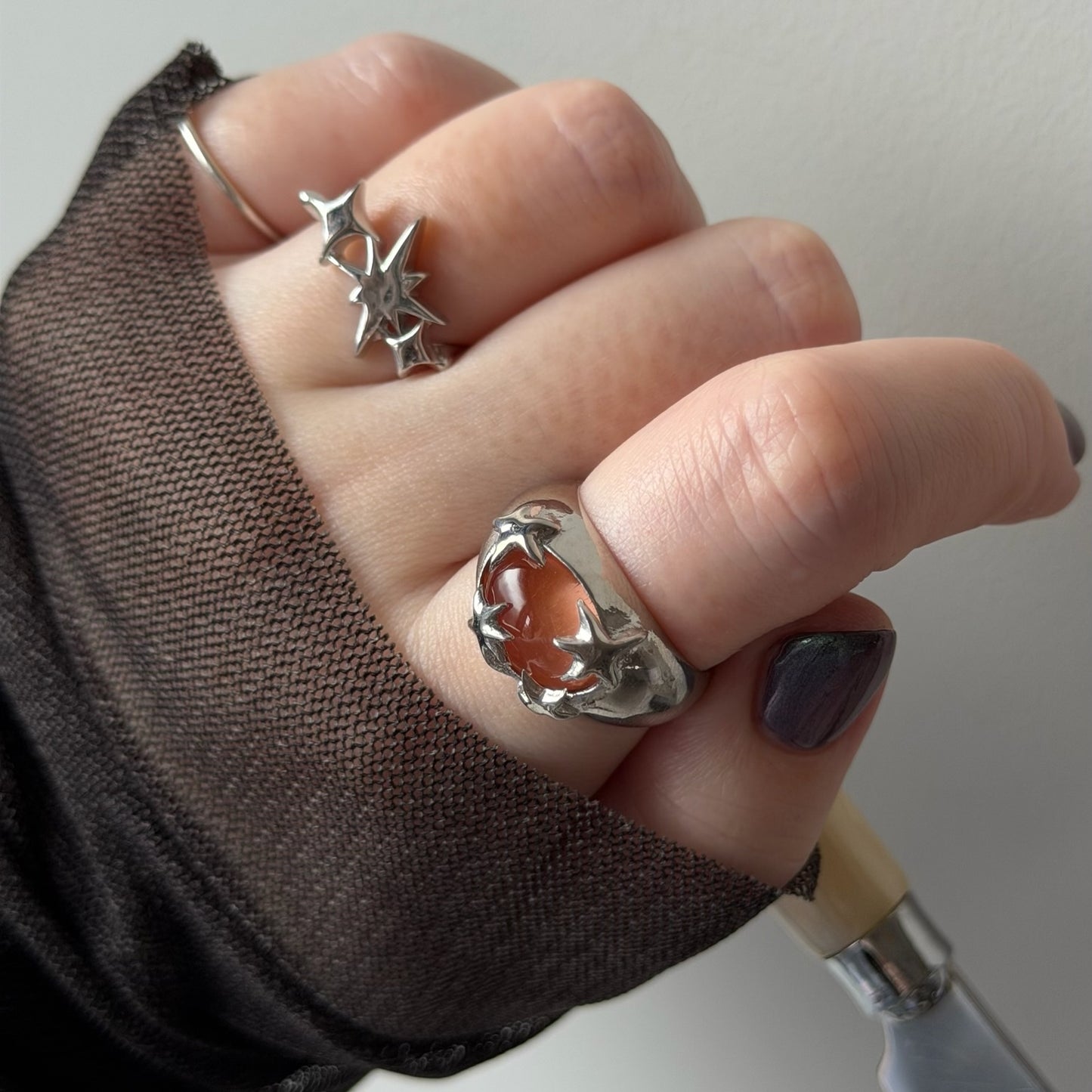 [ blush ] twinkle ring silver