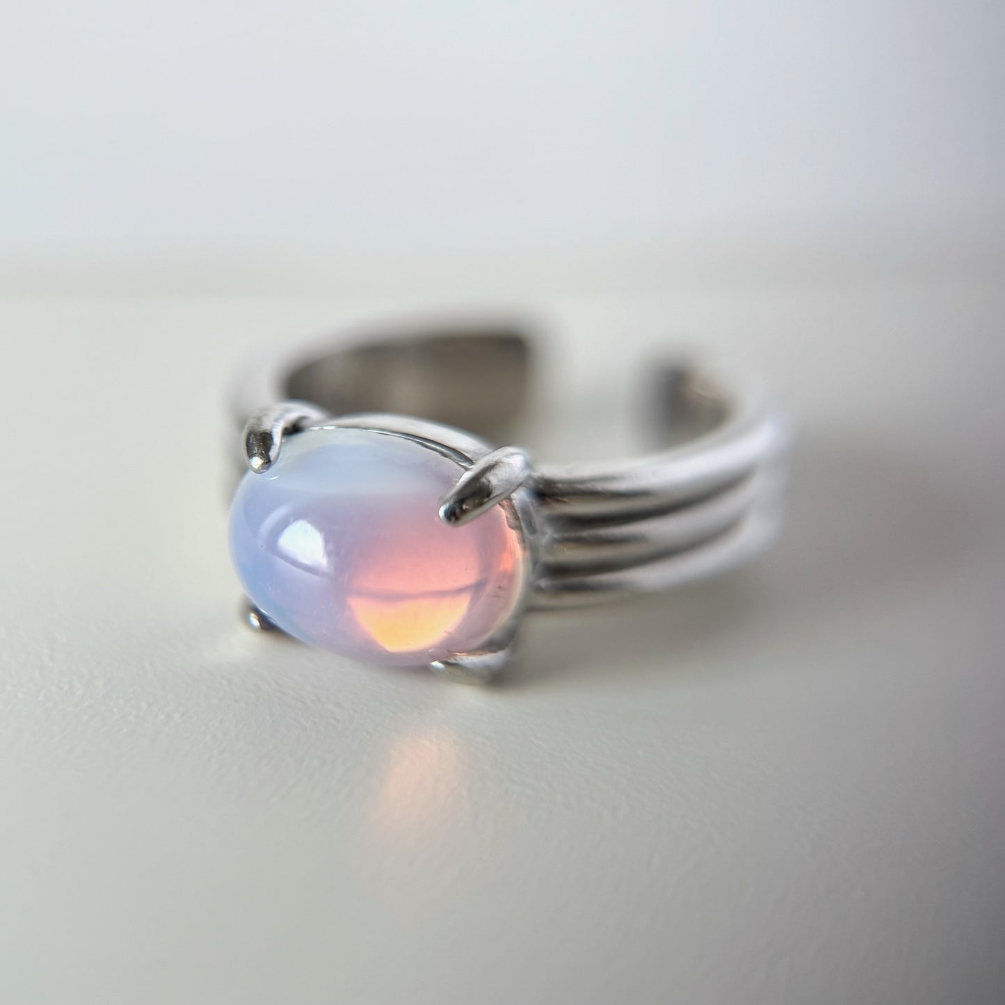 [ vintage purple glass ] trois silver