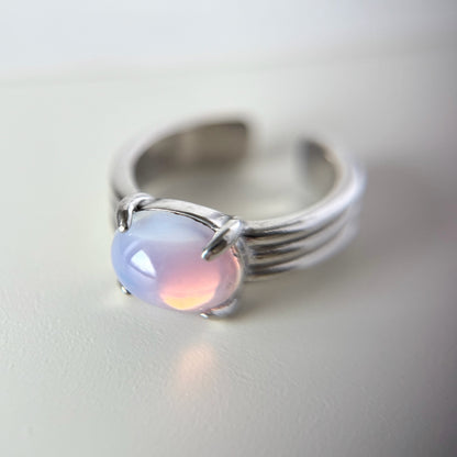 [ vintage purple glass ] trois silver