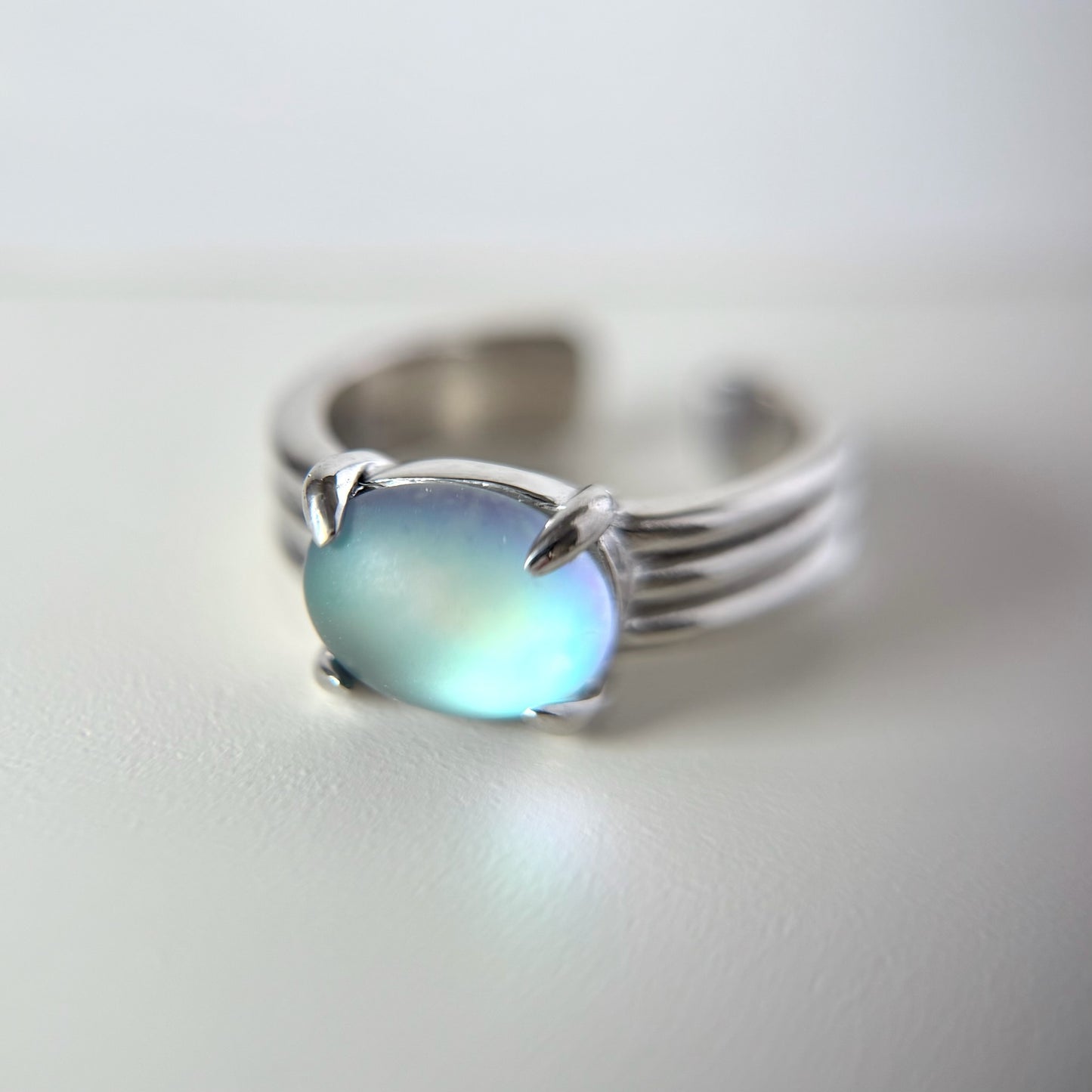 [ frost glass ] trois silver
