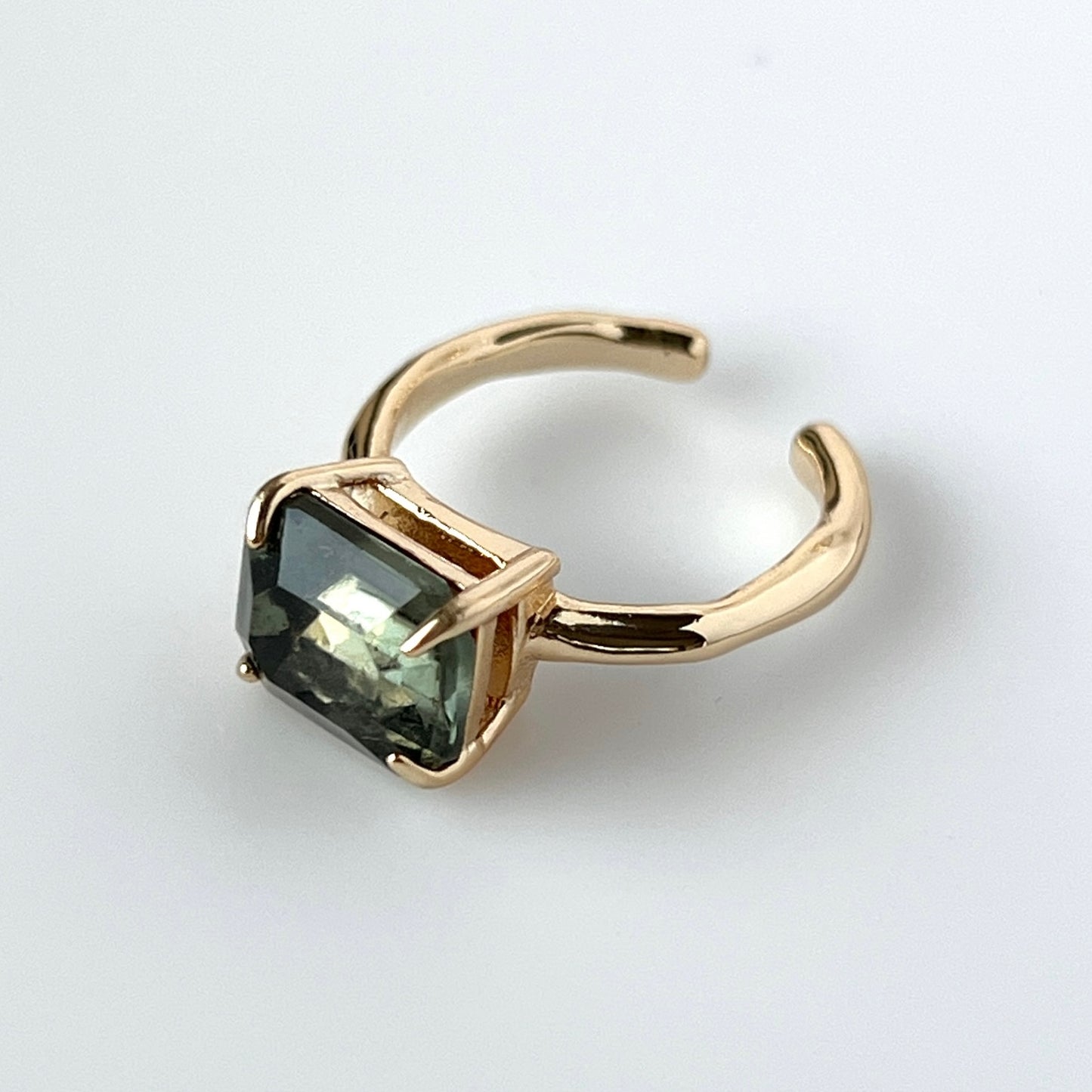 07. [ green ] gem OCTAGON gold [ free size]