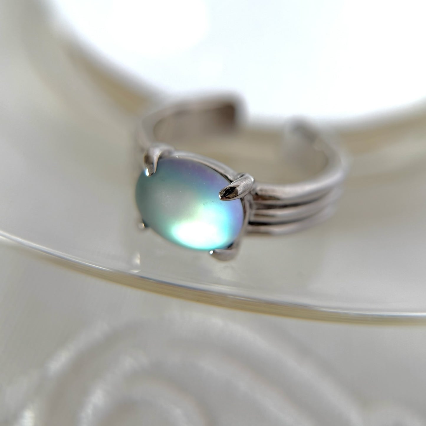[ frost glass ] trois silver