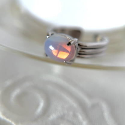 [ vintage purple glass ] trois silver