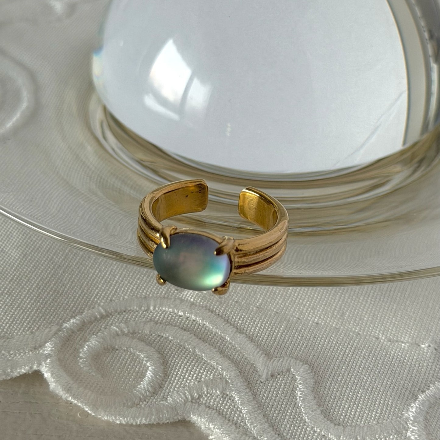 [ frost glass ] trois gold