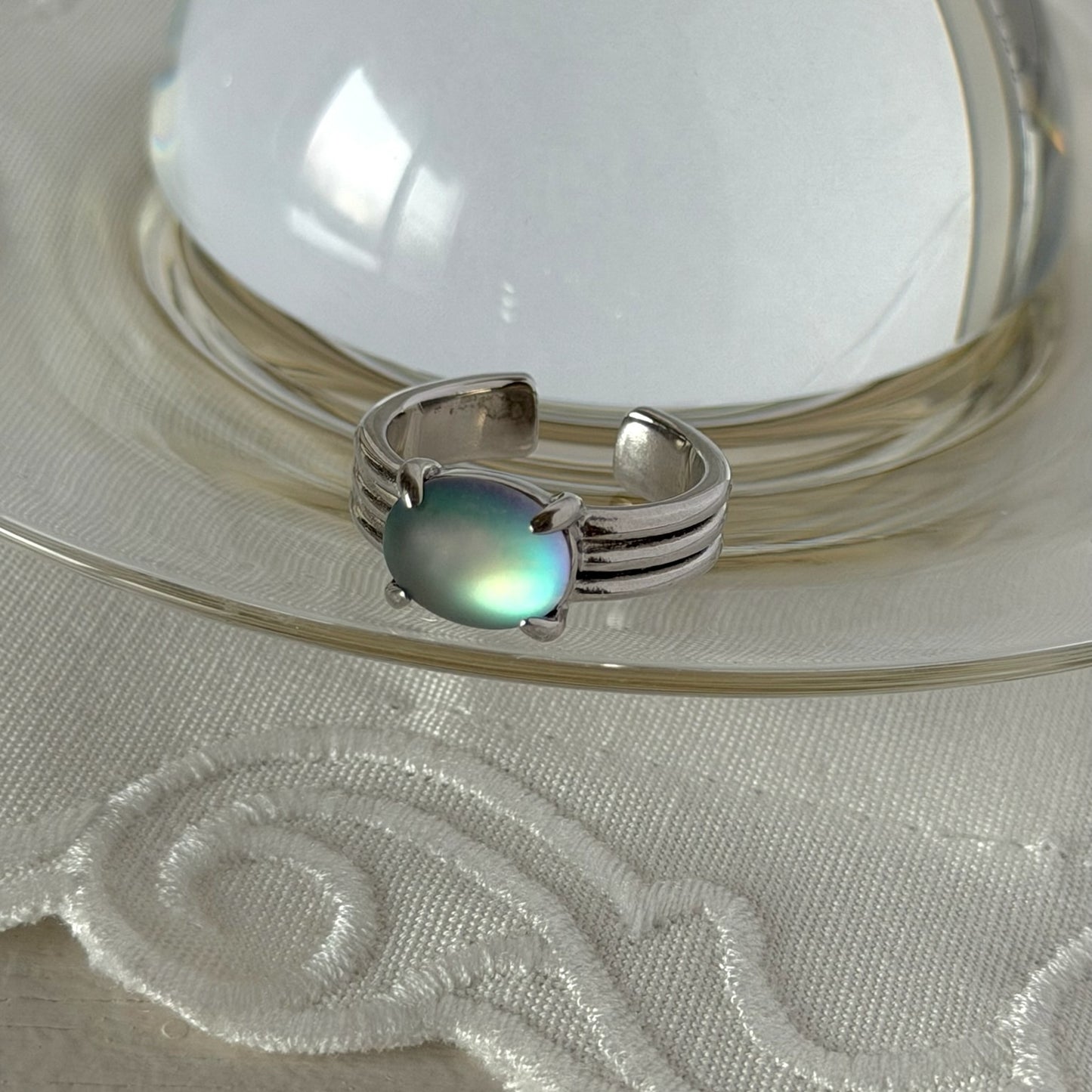 [ frost glass ] trois silver