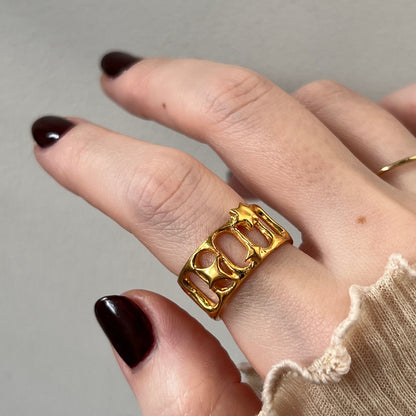 [ lux ring ] ring gold