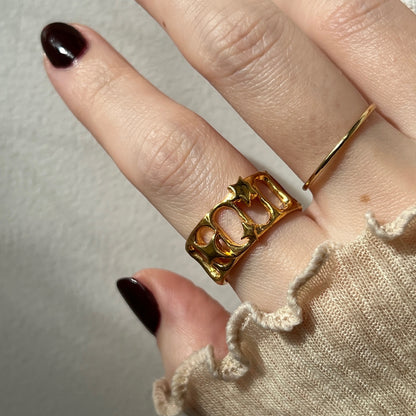 [ lux ring ] ring gold