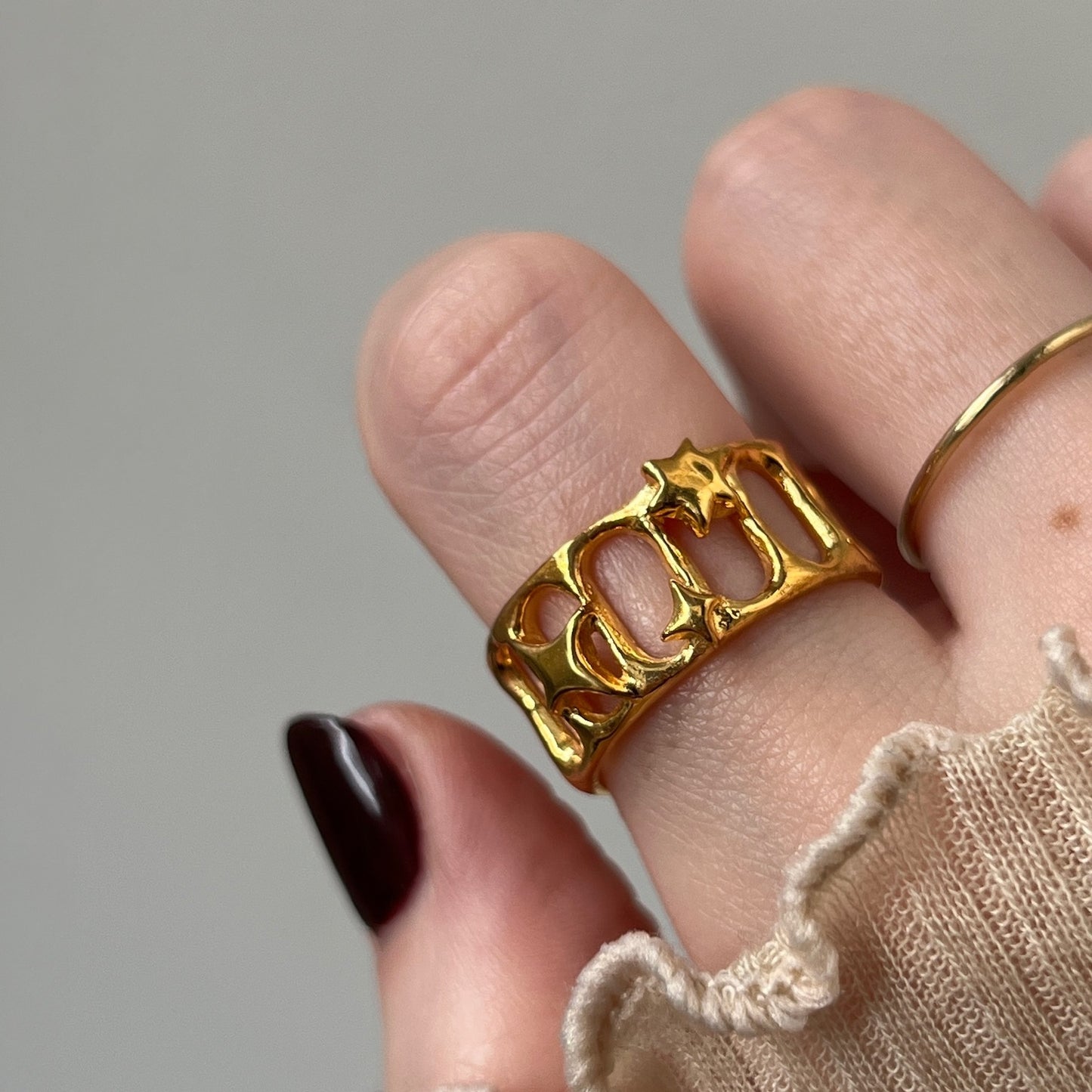 [ lux ring ] ring gold