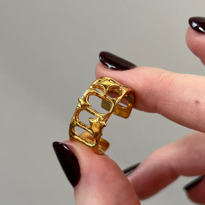[ lux ring ] ring gold