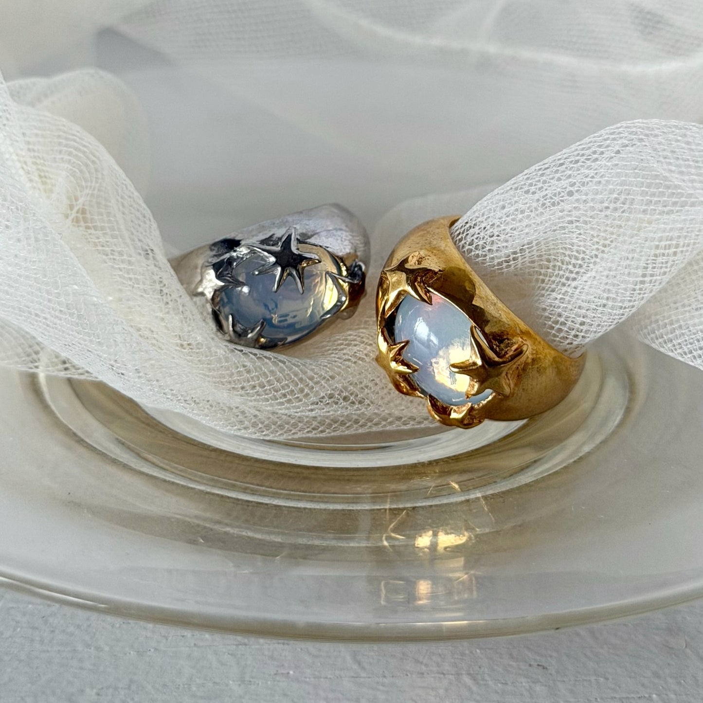 [ dew ] twinkle ring silver