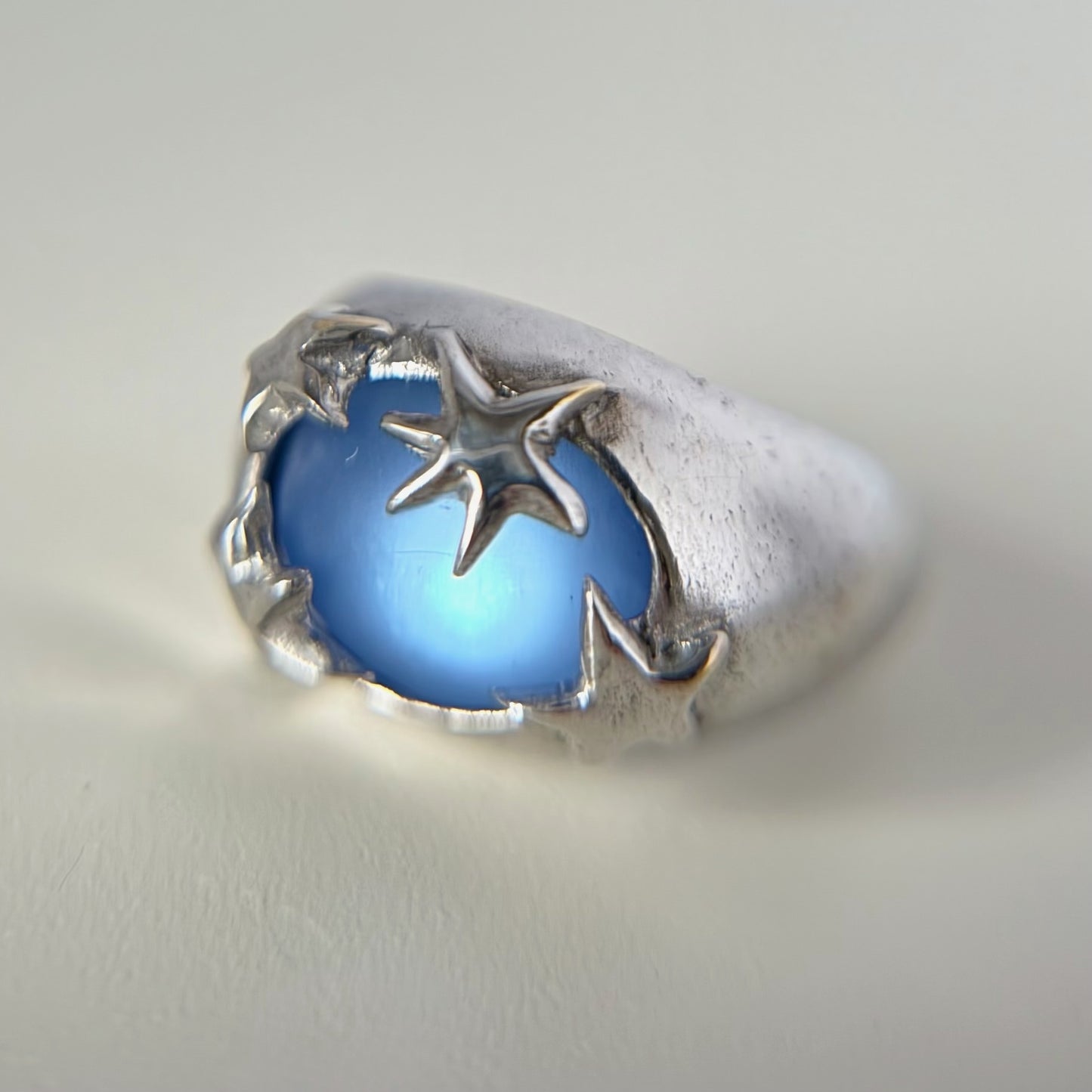 [ sapphire frost ] twinkle ring silver