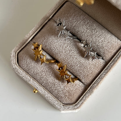 [ matte gold ] ptolemaeus ring [ free size ]