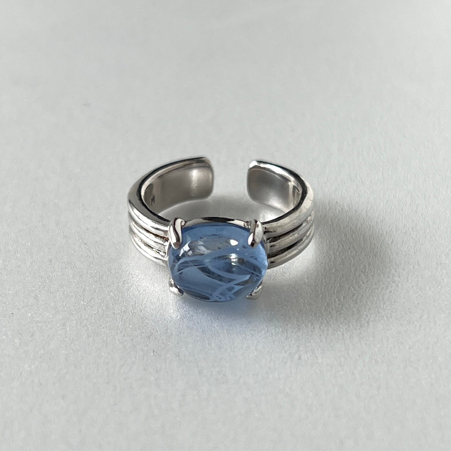 [ sapphire marble ] trois silver