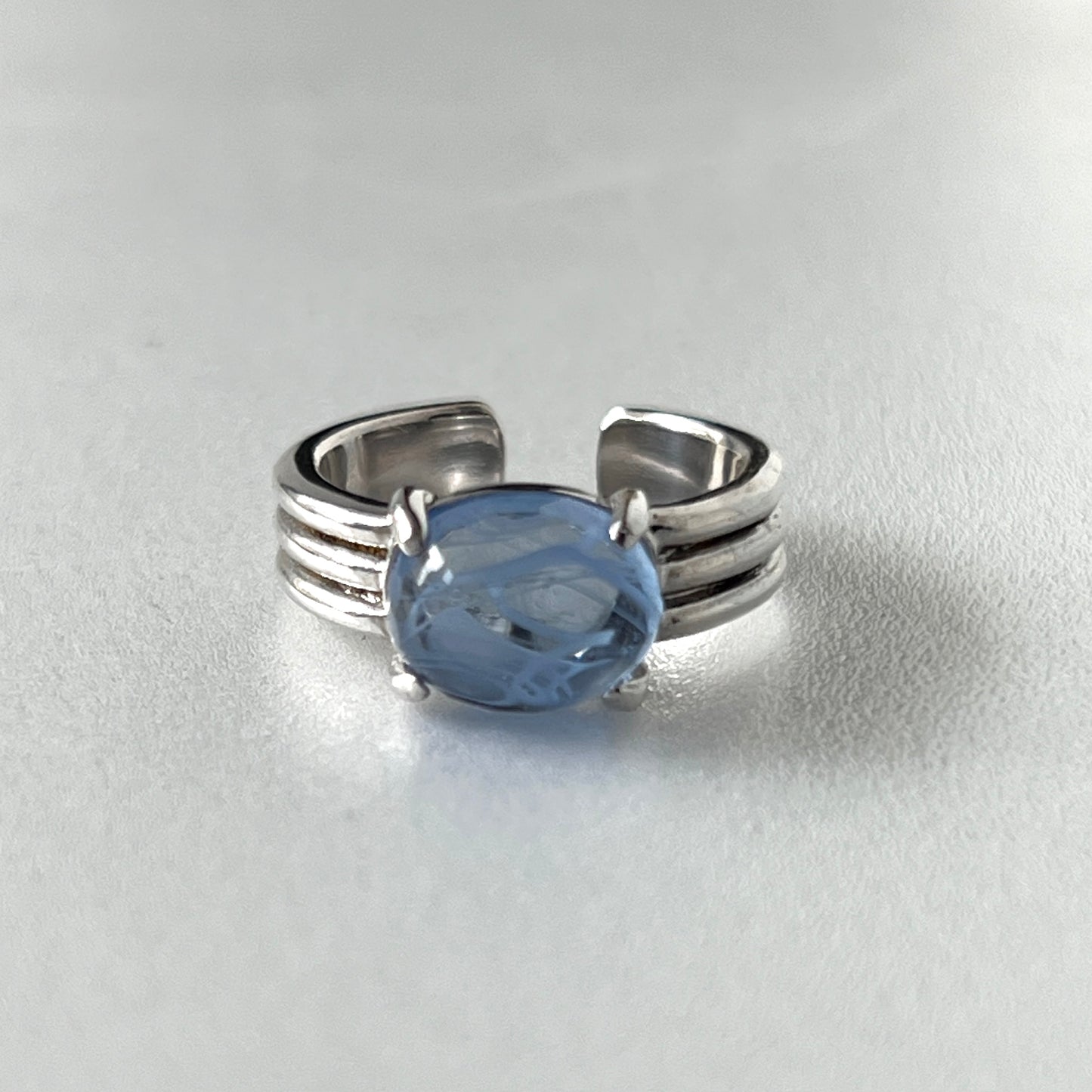 [ sapphire marble ] trois silver