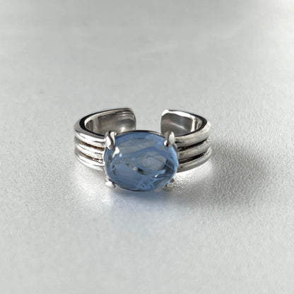 [ sapphire marble ] trois silver