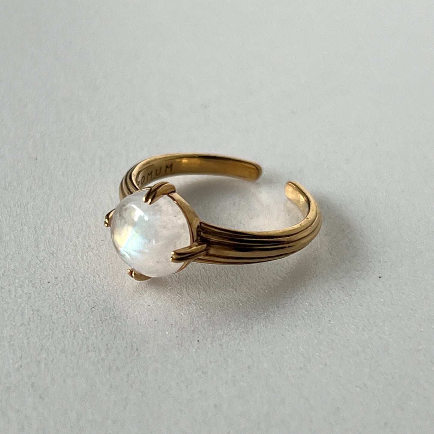 [ rainbow moon stone ] croissant gold