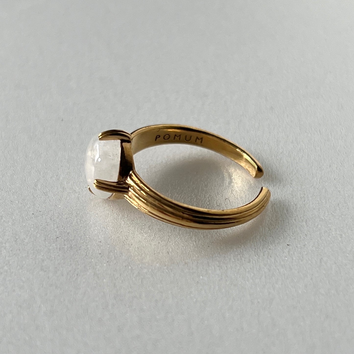 [ rainbow moon stone ] croissant gold