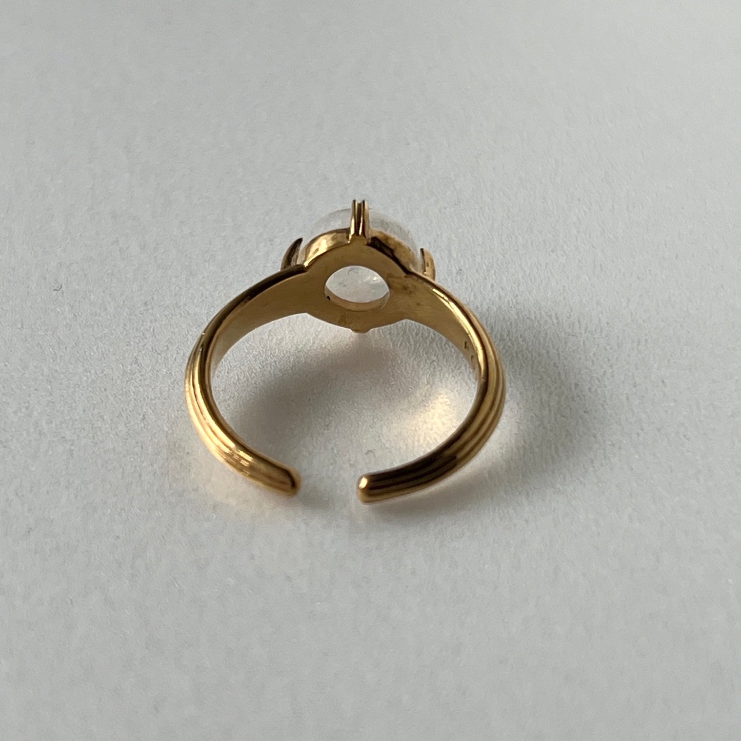 [ rainbow moon stone ] croissant gold