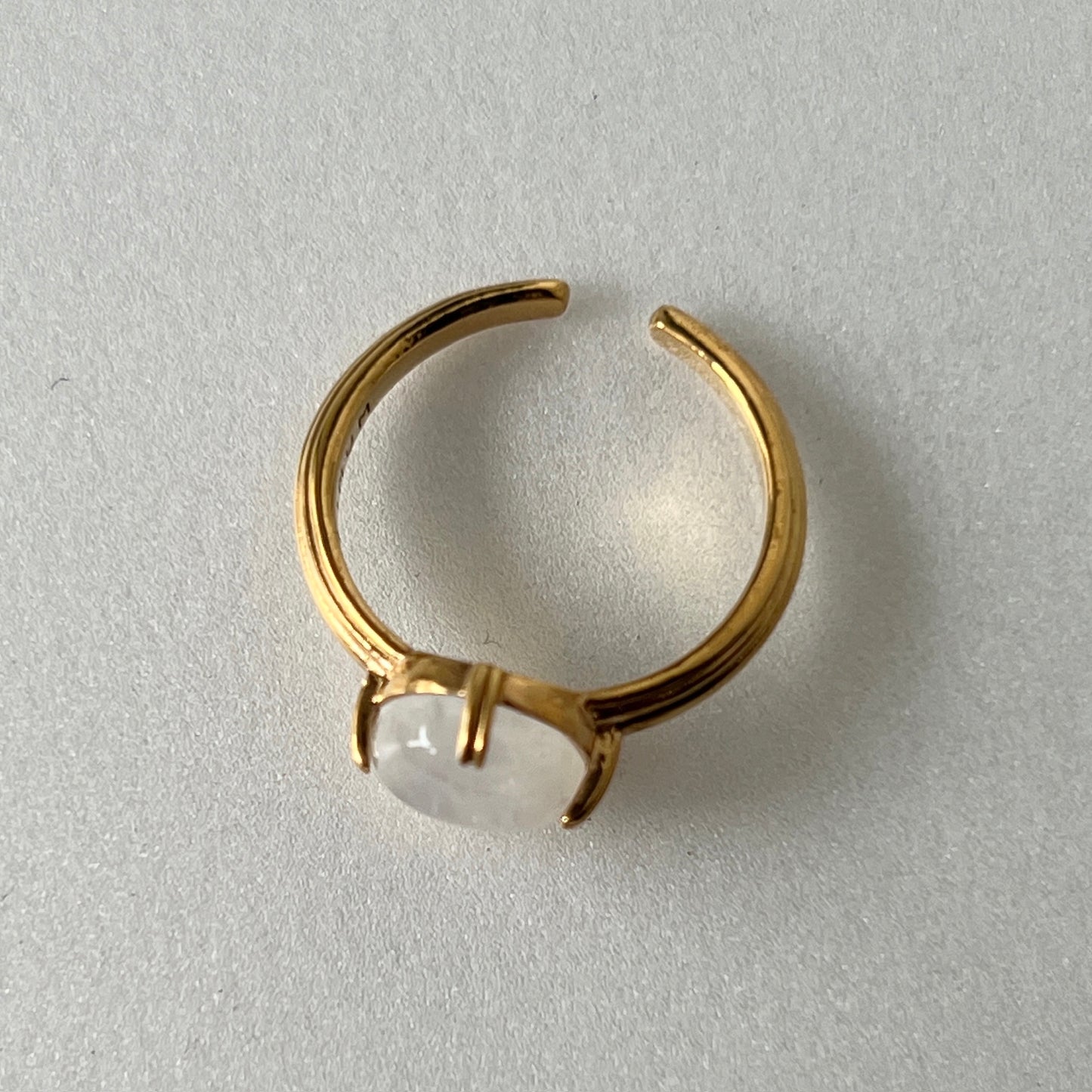 [ rainbow moon stone ] croissant gold